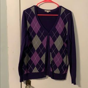 St. John’s bay argyle cardigan